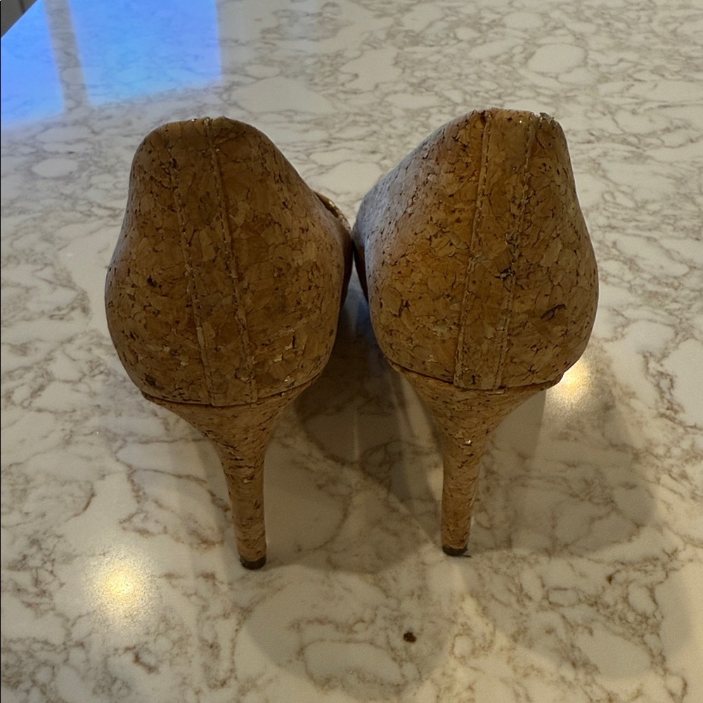 14th & Union Tan Cork Heels - Picture 3 of 4